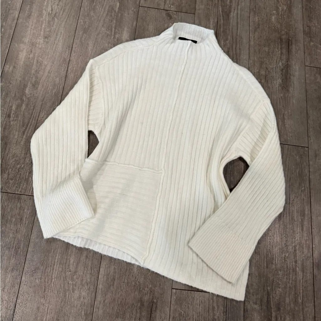 Sanctuary  White Ribbed Turtleneck Sweater - Image 6
