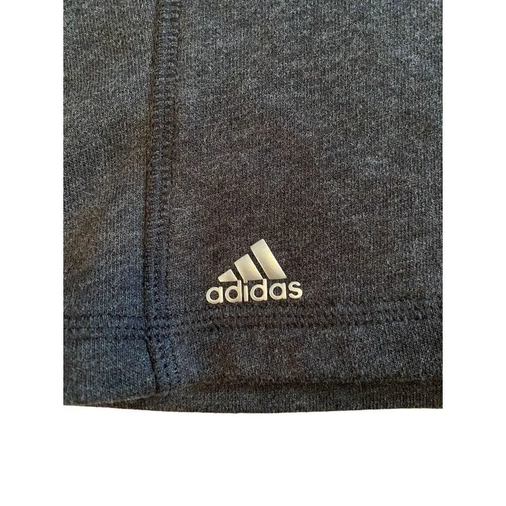 Adidas Quarter Zip Pullover Sweatshirt Long Sleeve T Shirt Lightweight Sporty At - Image 6