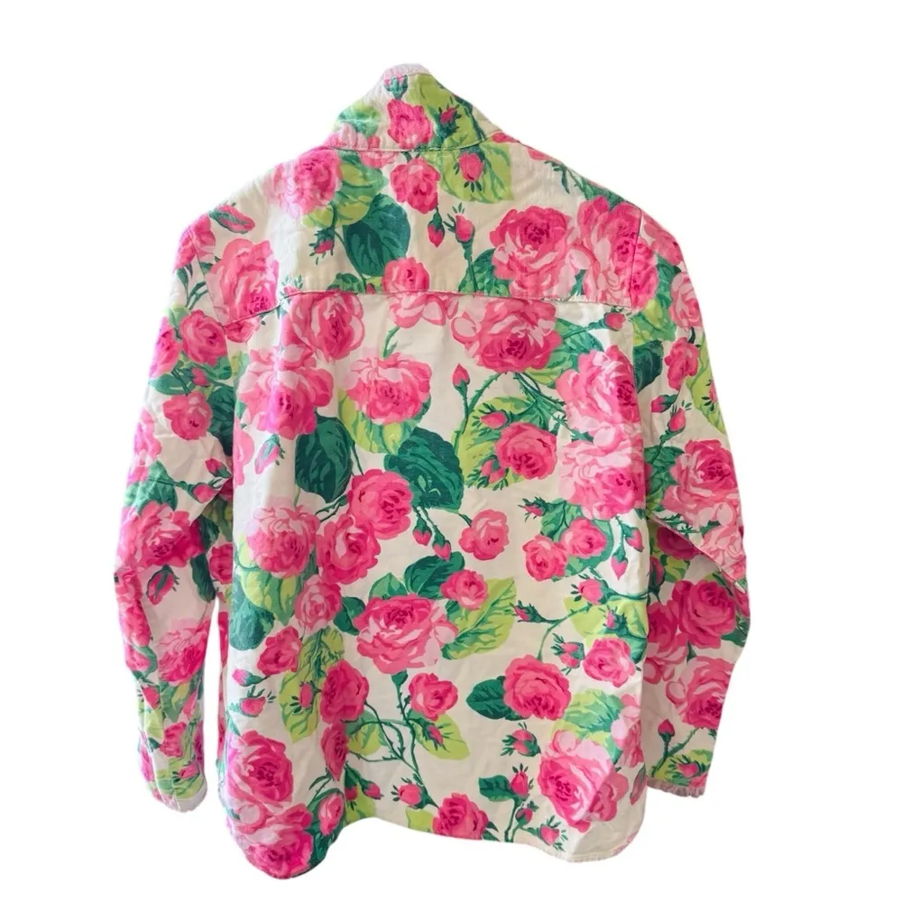 Betsy Johnson Vintage 100% cotton floral blouse EUC - Image 3