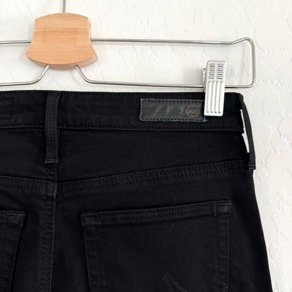 NEW AG Adriano Goldschmied The Farrah Skinny High Rise Jeans in Black Size 25 R - Image 9