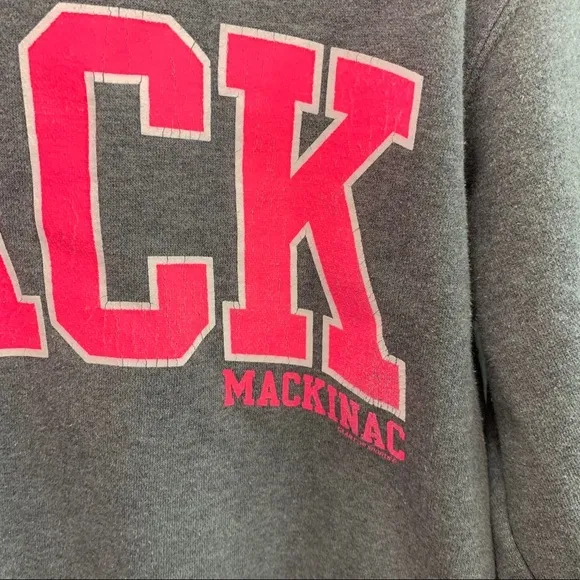 Mackinac crew neck sweatshirt MACK gray pink XS‎ - Image 2