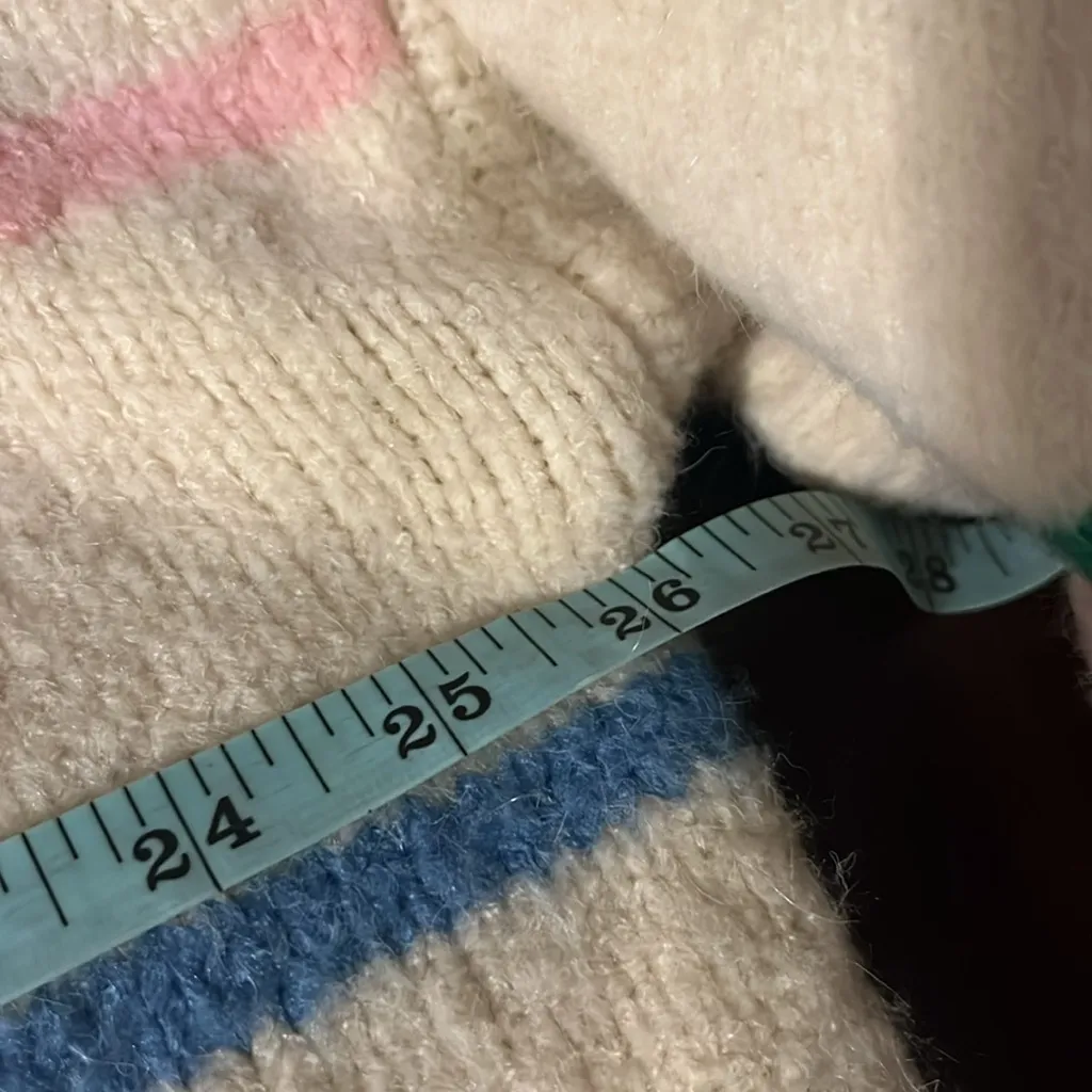 Katie sturino x stitch fix womens striped warm sweater Xl Green - Image 9