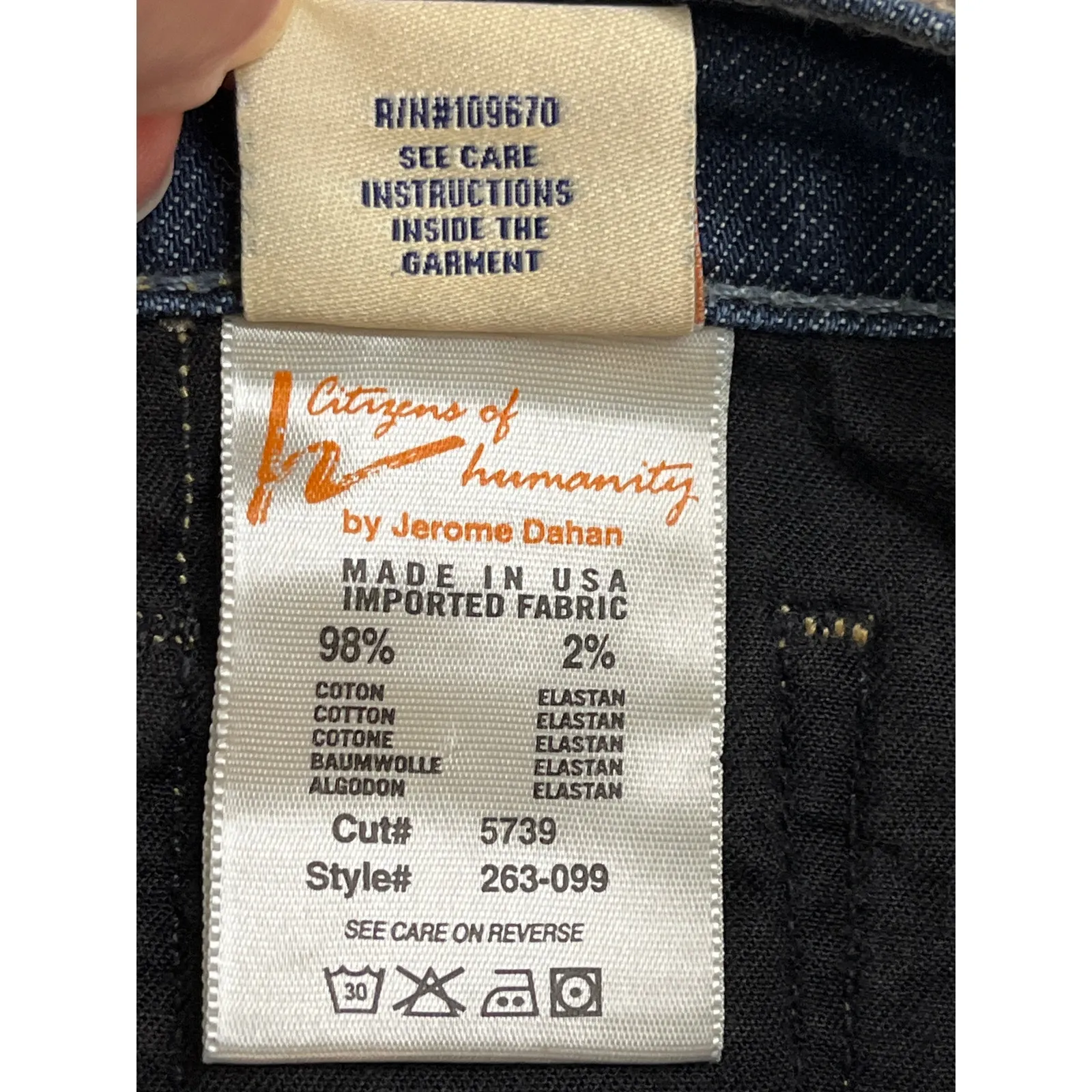 Citizens of Humanity Amber #263 High Rise Bootcut stretch jeans, size 30 - Image 14