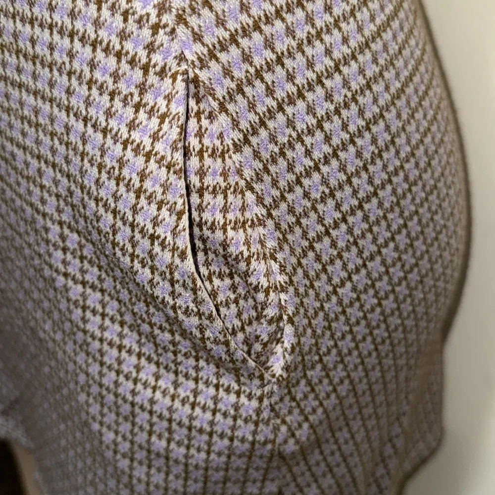 Altar’d State made in the USA Purple brown squared Mini Skirt Size MEDIUM - Image 2