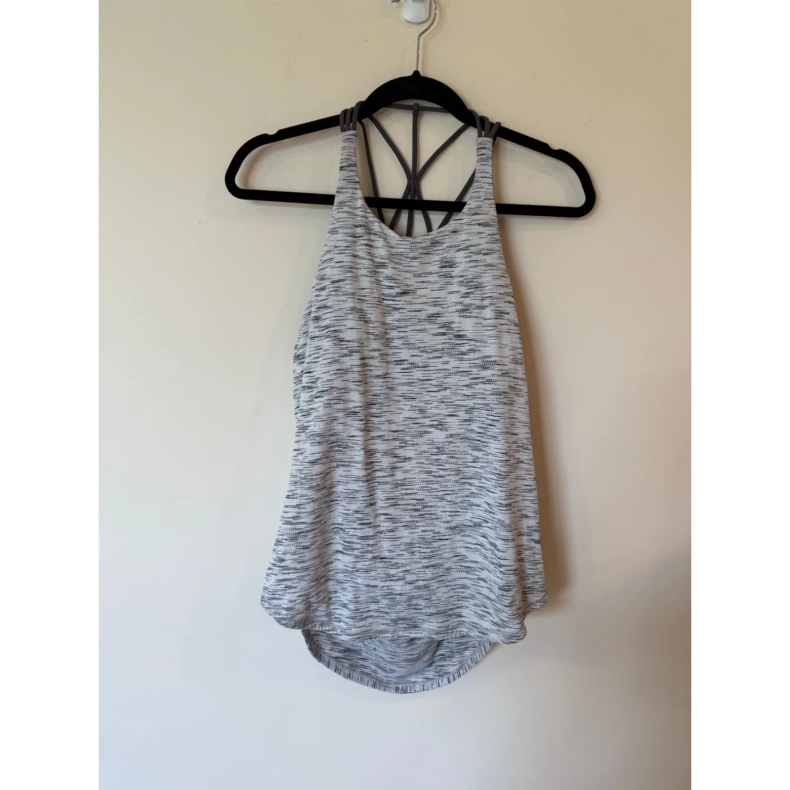 Lululemon Raise the Barre Tank Top Heather Gray Women's Size 8 Activewear - Image 3