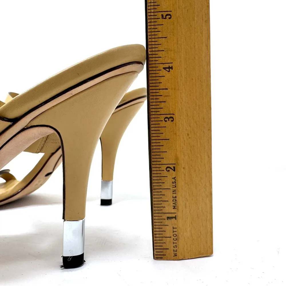 BCBG MAX AZARIA leather heel slides, size 8.5 - Image 7