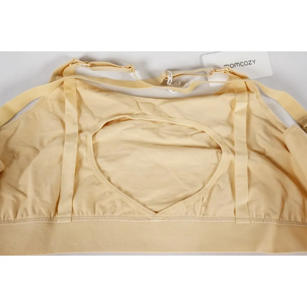 Momcozy Hands Free Pumping Nursing Bra Skin Color X - Image 7