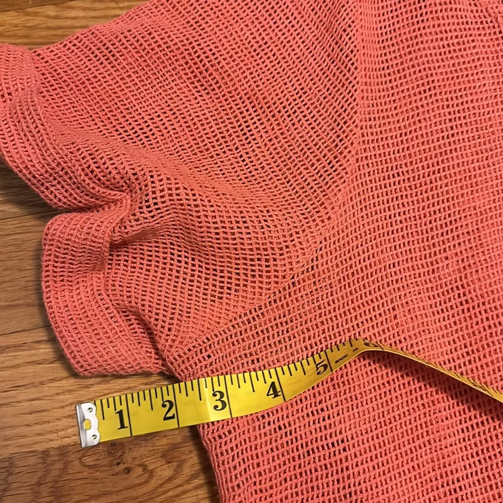 Ecote Urban Outfitters Mesh Salmon Pink Tunic Top Shirt Dress Size Medium - Image 5