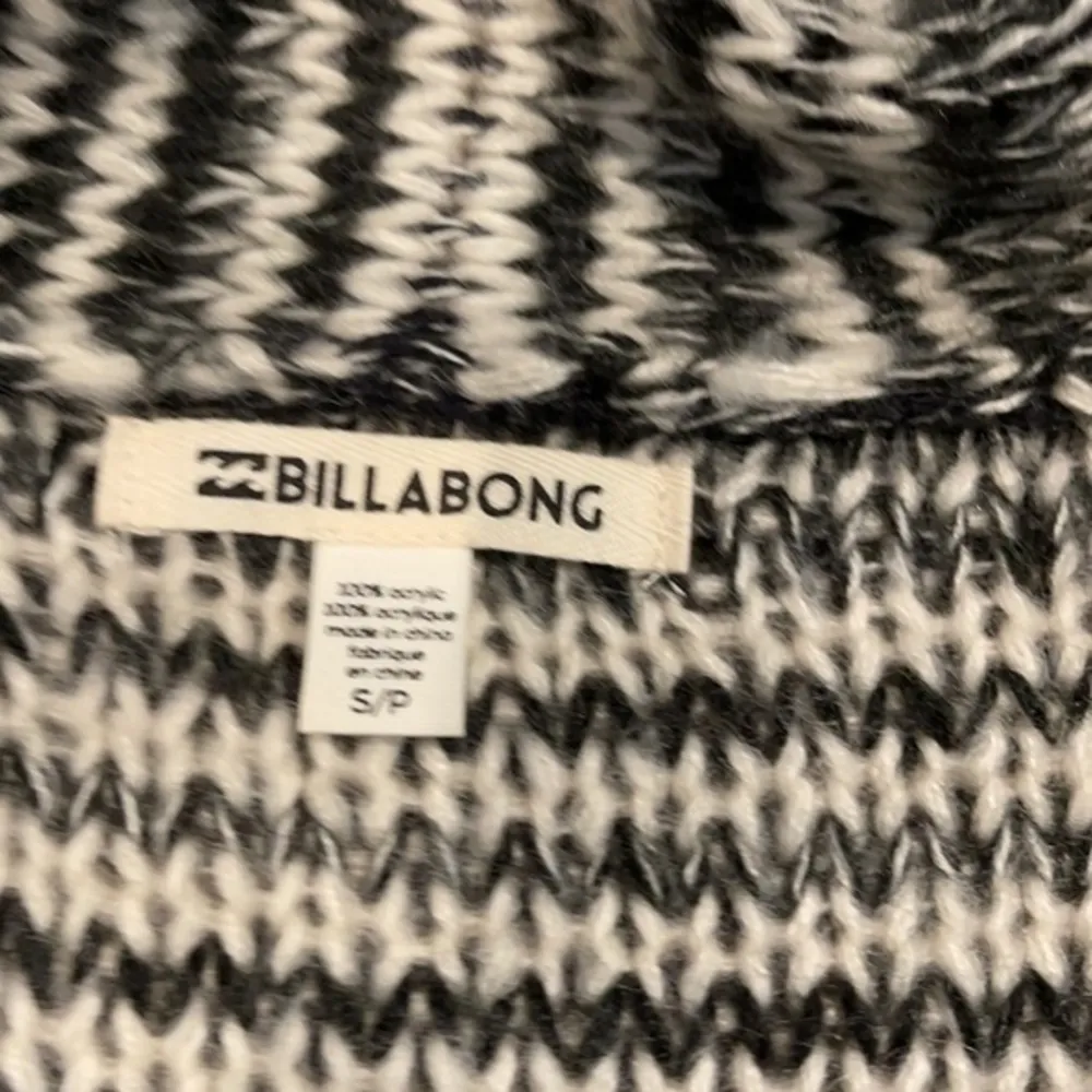 Billabong striped knit open front crap Cardigan - Image 2