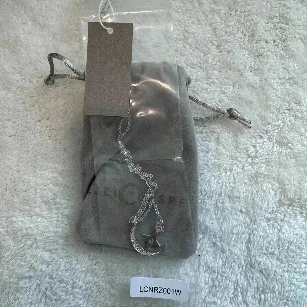 Lili Claspe Rope The Moon & Star Lariat Necklace Silver Plate - Image 2