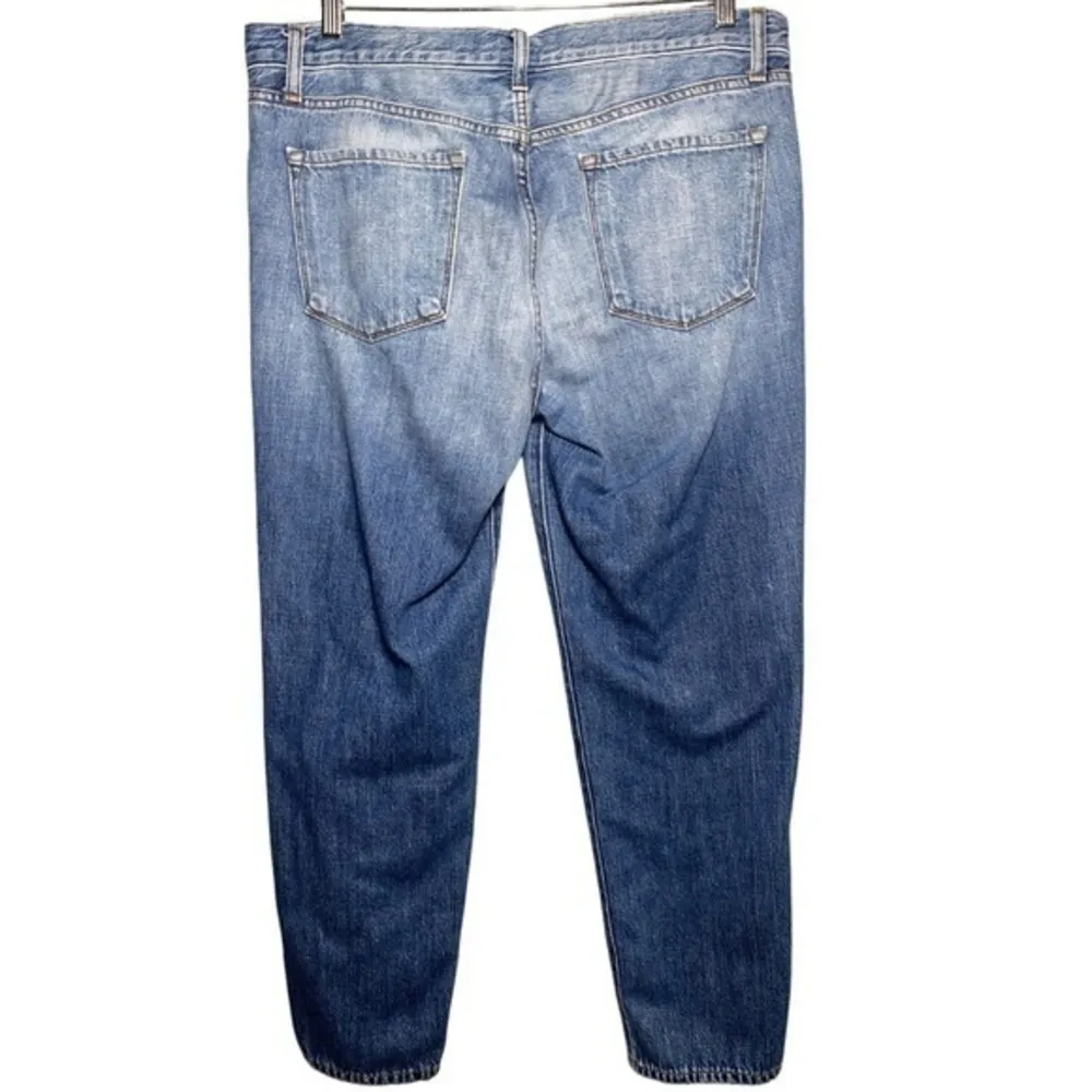 J Brand Denim Women’s 32 Blue Old Rose Wash Sadey Slim Straight Cropped Jeans - Image 3