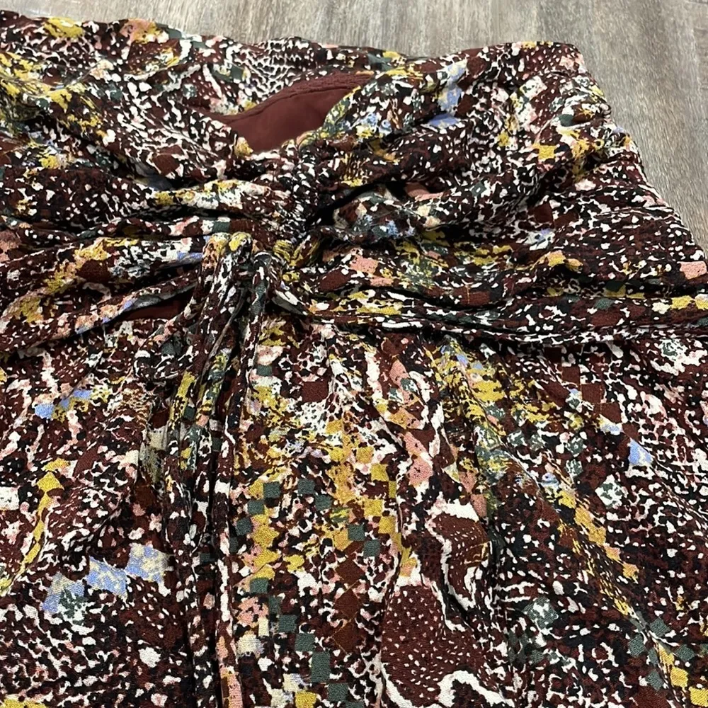 Free People Brown Snake Print Saturday Sun Mini Skirt size 6 - Image 6