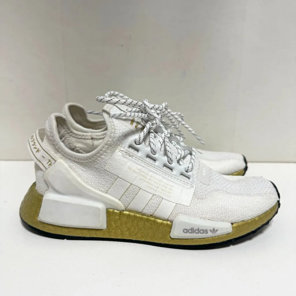 Adidas NMD R1 V2 Gold Boost Sneakers - Image 2