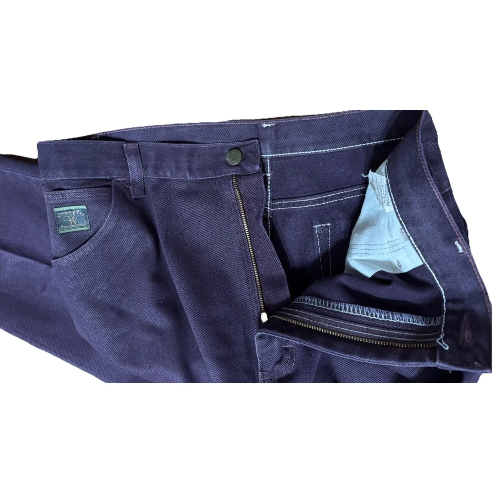 VINTAGE WOMENS‎ WRANGLER JEANS HIGH RISE MOM SIZE 14x 30 PLUM USA - Image 8