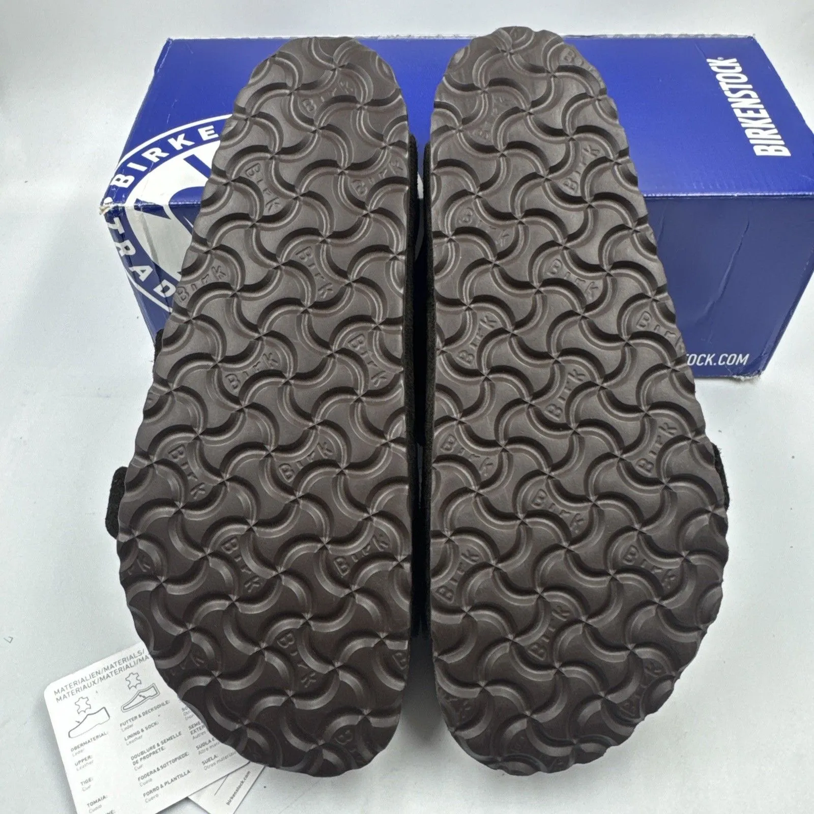 Birkenstock Arizona Mocca Brown Soft Footbed Suede Leather Women Sandals Size 8 - Image 16