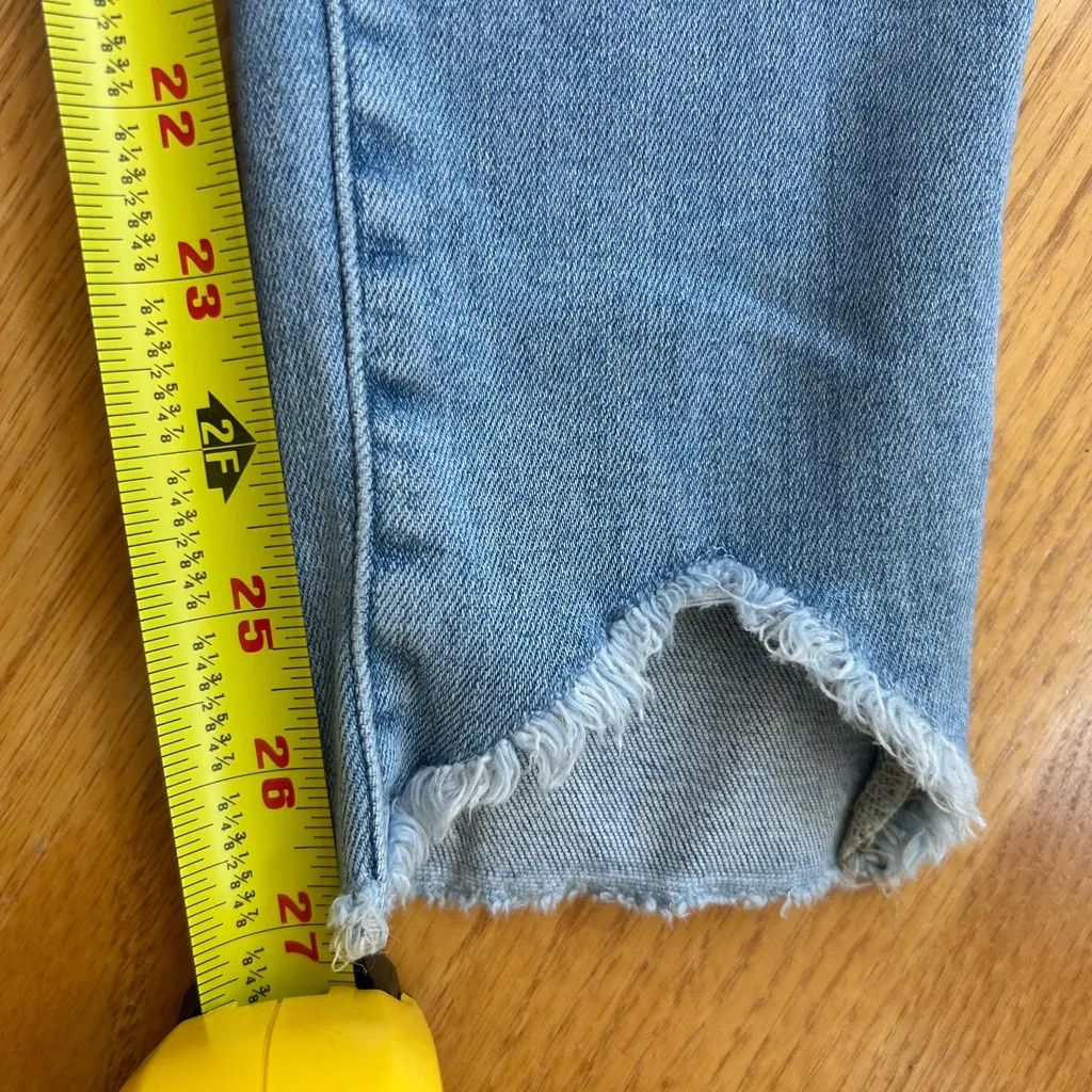Frame Denim Jeans Women’s Size 30 Blue Le High Skinny Raw Hem - Image 9