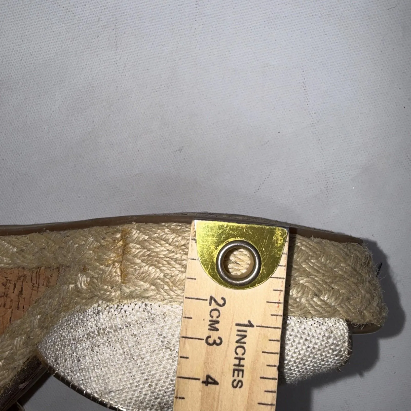 Antonio Melani Minimalist Espadrille Wedge Old Money Peep Toe Buckle Sandals 8.5 - Image 14