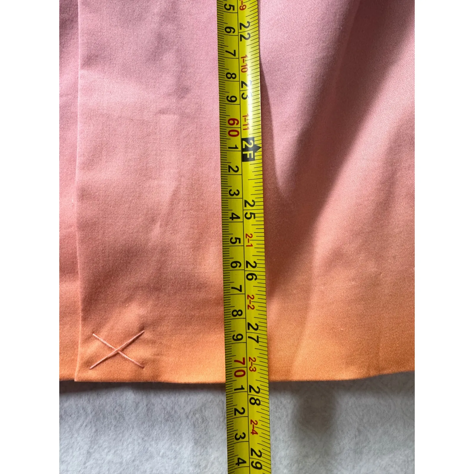 MISA Los Angeles Ombre Poplin Blazer Double Breasted Oversized Pink Coral XL - Image 11