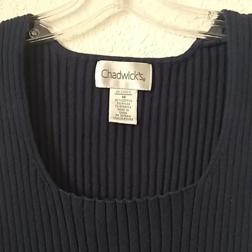 Ladies' Chadwick's Ribbed Knit Tank Top (M) - Image 2