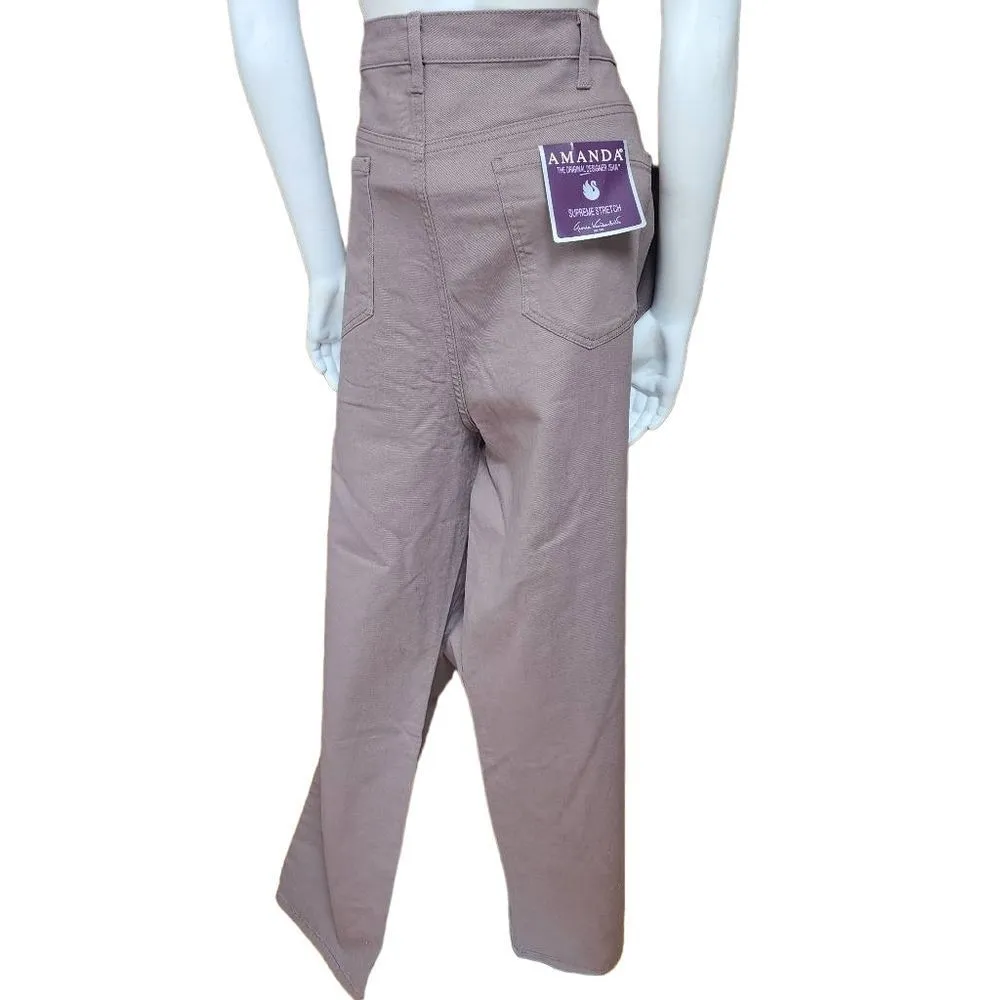 Gloria Vanderbilt NWT  Amanda Smokey Mocha Brown Jeans (24W Long) - Image 8