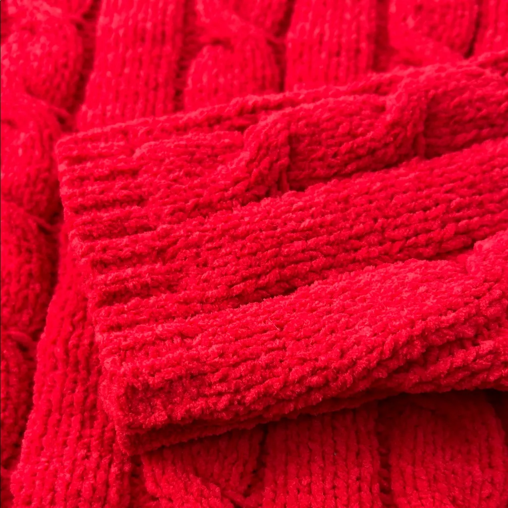 Love Red Knit Sweater Size XL - Image 9