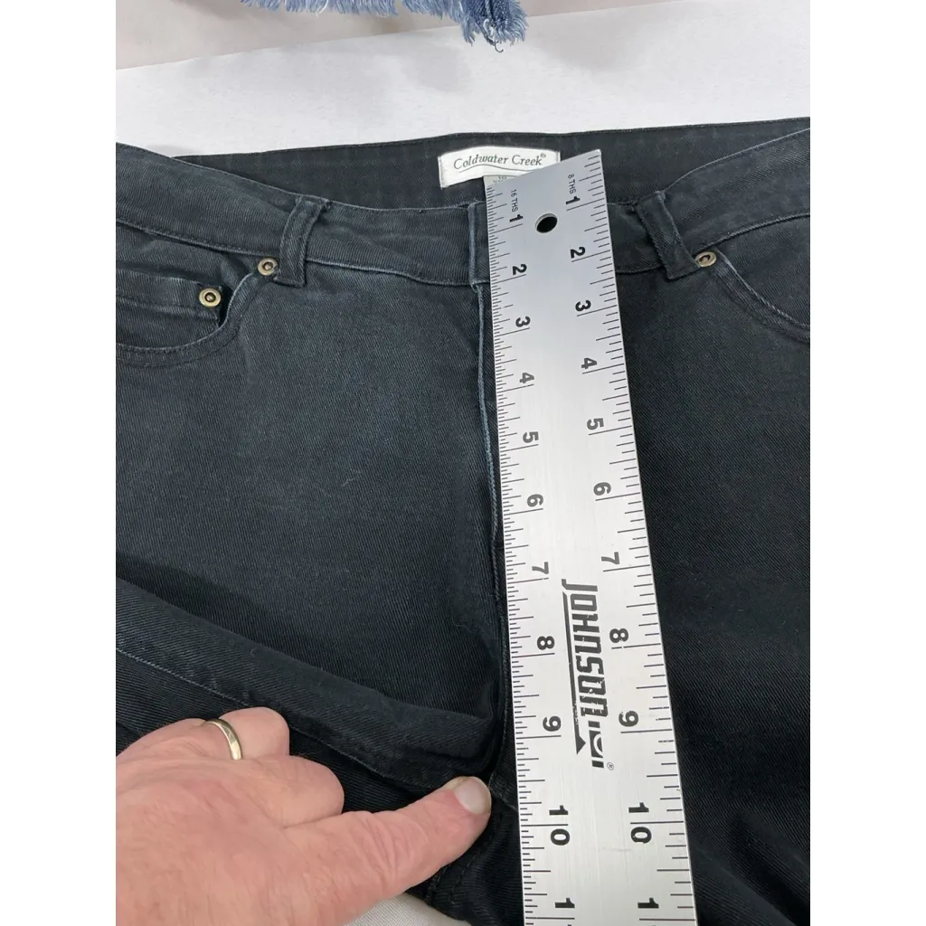 Womans Excellent Condition Cold water Creek Black Jeans Size 10 0072/X-2 - Image 6