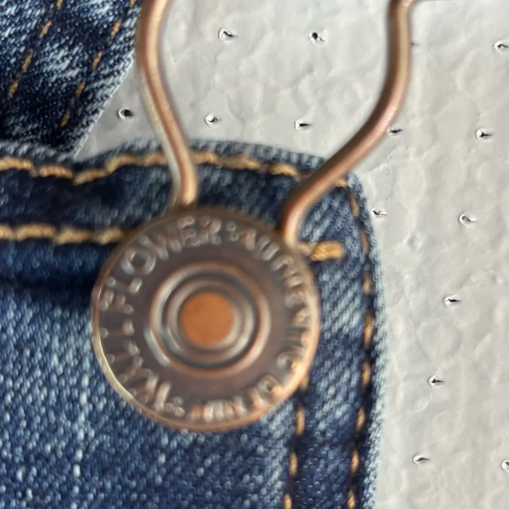 Wallflower M Blue Denim Shortalls Overalls Size 8 - Image 8