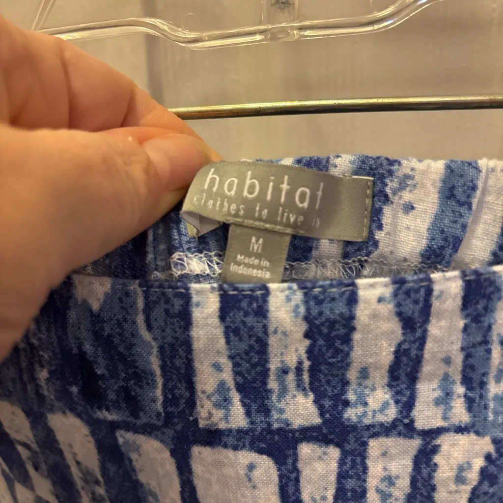 Habitat Blue and White Wide Leg Pants - Image 4