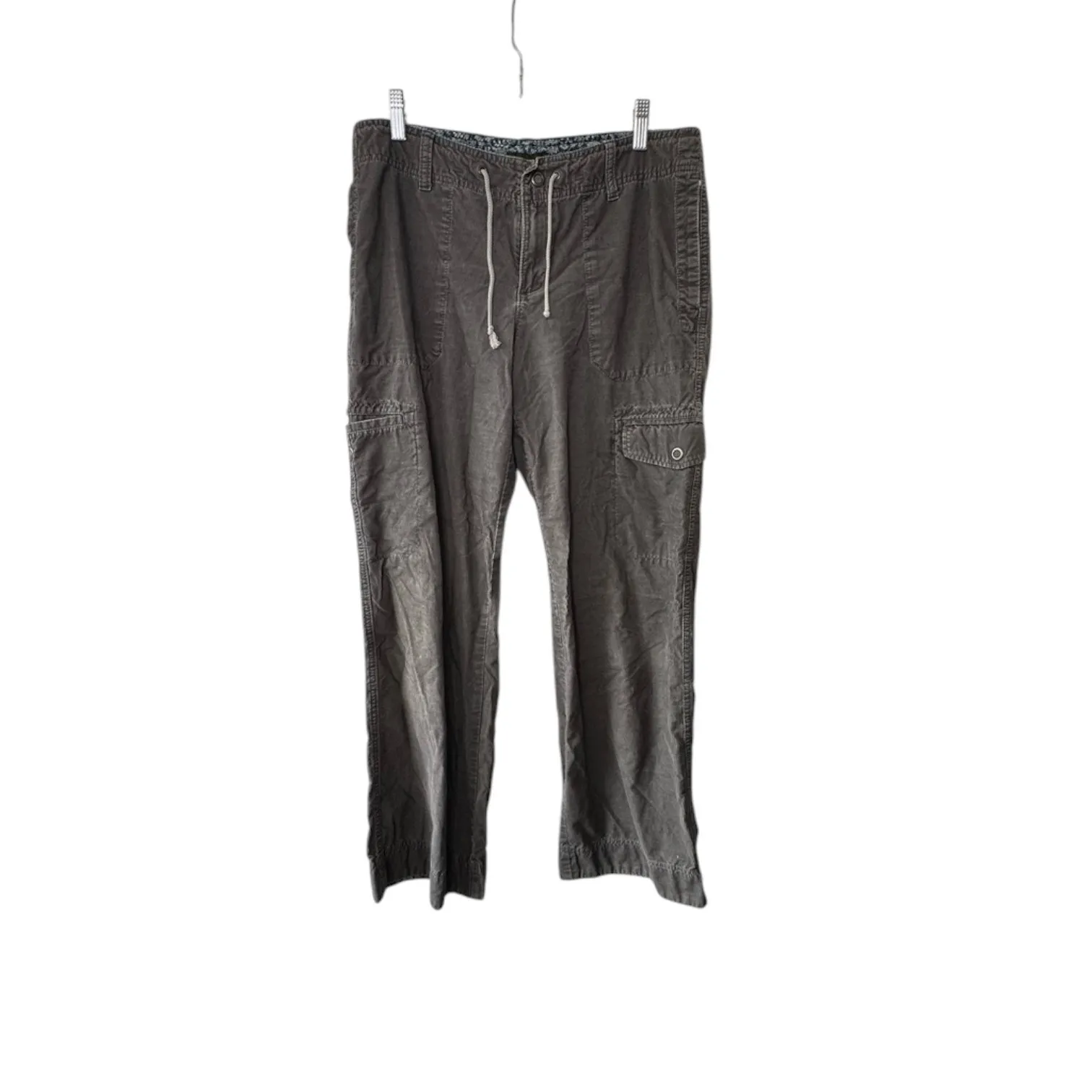 Eddie Bauer Gray Corduroy Pants Women's Size 10 Cotton - Image 2