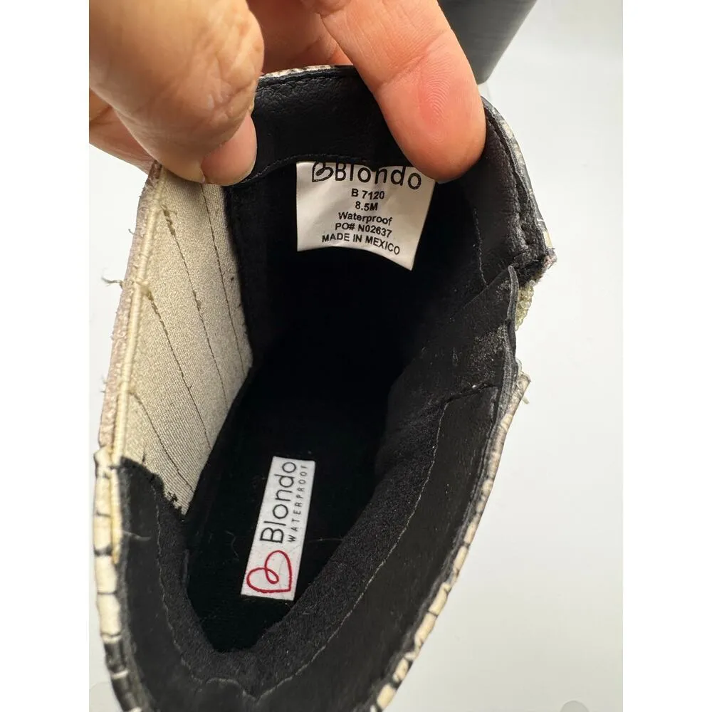 BLONDO western waterproof Elvina Bootie in Natural Snake 8.5 W - Image 11