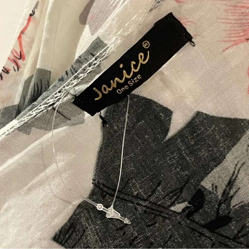 Floral Kimono Cardigan White Size undefined - Image 6