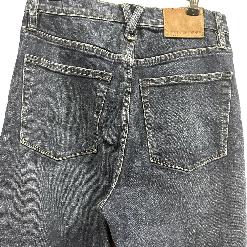 Point Sur J Crew High Waist Shoreditch Straight Cropped Blue Jeans Womens 27 - Image 4