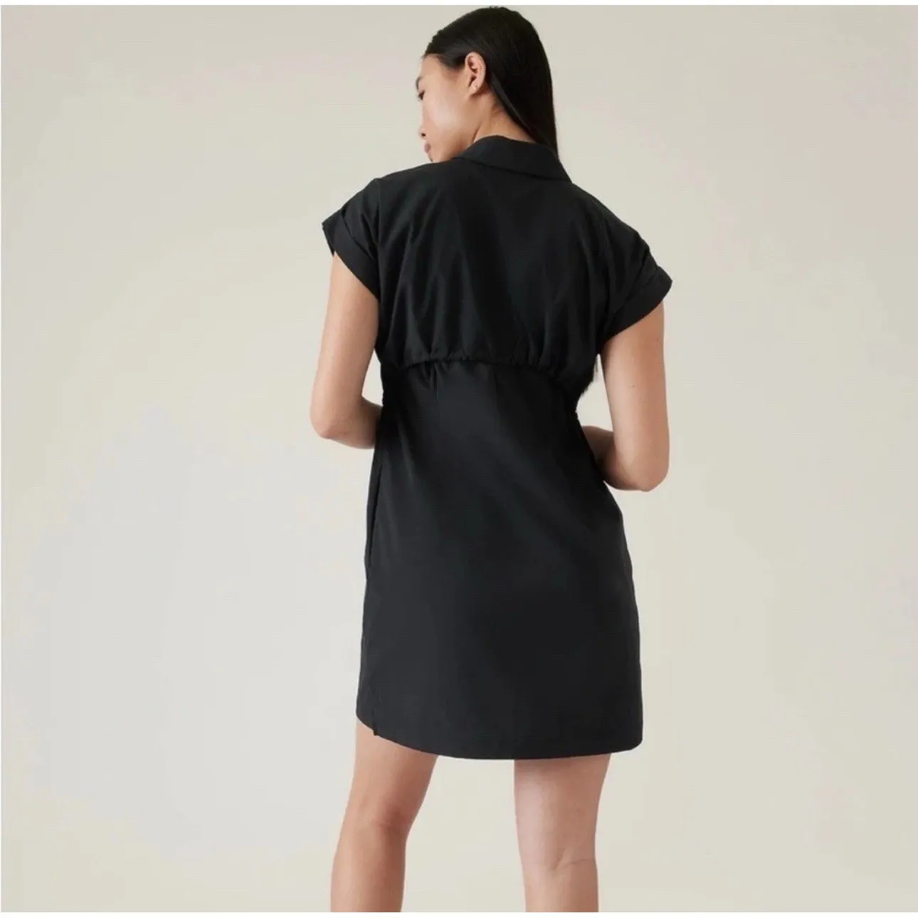 Athleta Topspin Dress Womens Black Size XS Travel Tennis Golf Casual Athleisure - Image 2