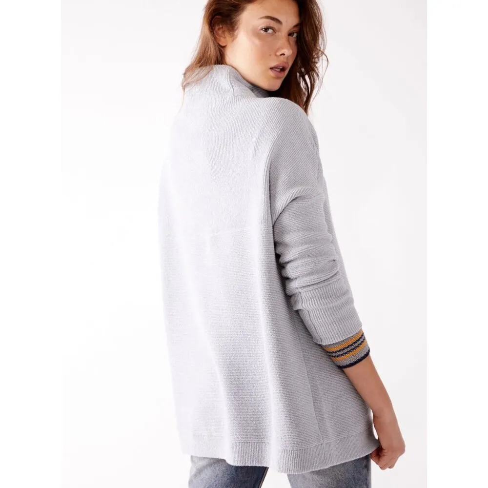 Free People Slouchy Ottoman Tunic Sweater in Powder Blue Size XS - Image 2