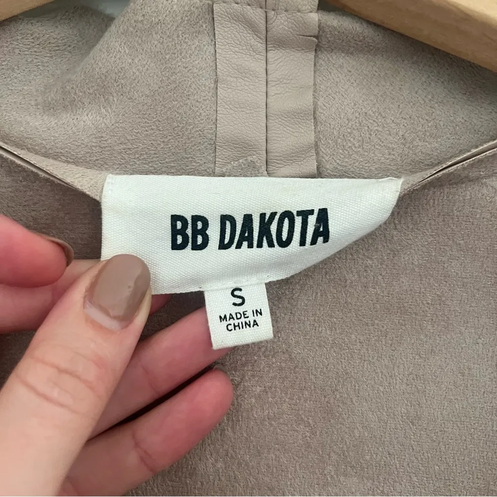 BB Dakota Faux Leather Moto Jacket with Asymmetrical Zip, Size Small Pink - Image 5