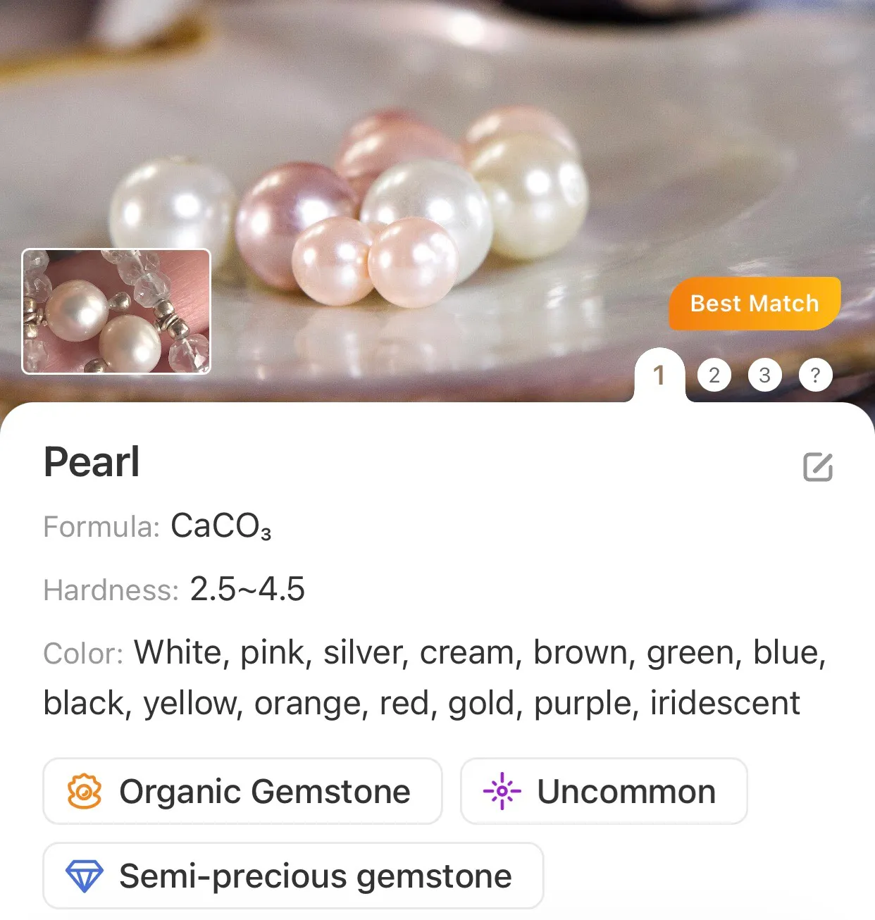 Handcrafted genuine pearl aquamarine stone  toggle clasp necklace - Image 8