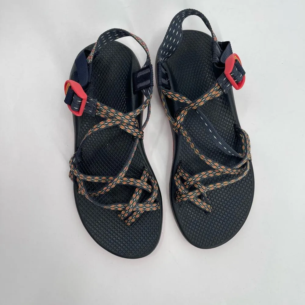 CHACO Sandals Womens Size 10 Classic Z Cloud X2 Adjustable Navy Pink Print Water - Image 2