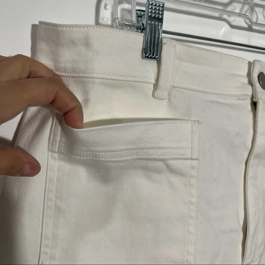 EVERLANE The Patch Pocket Skirt‎ In Color Bone Size 16 - Image 4