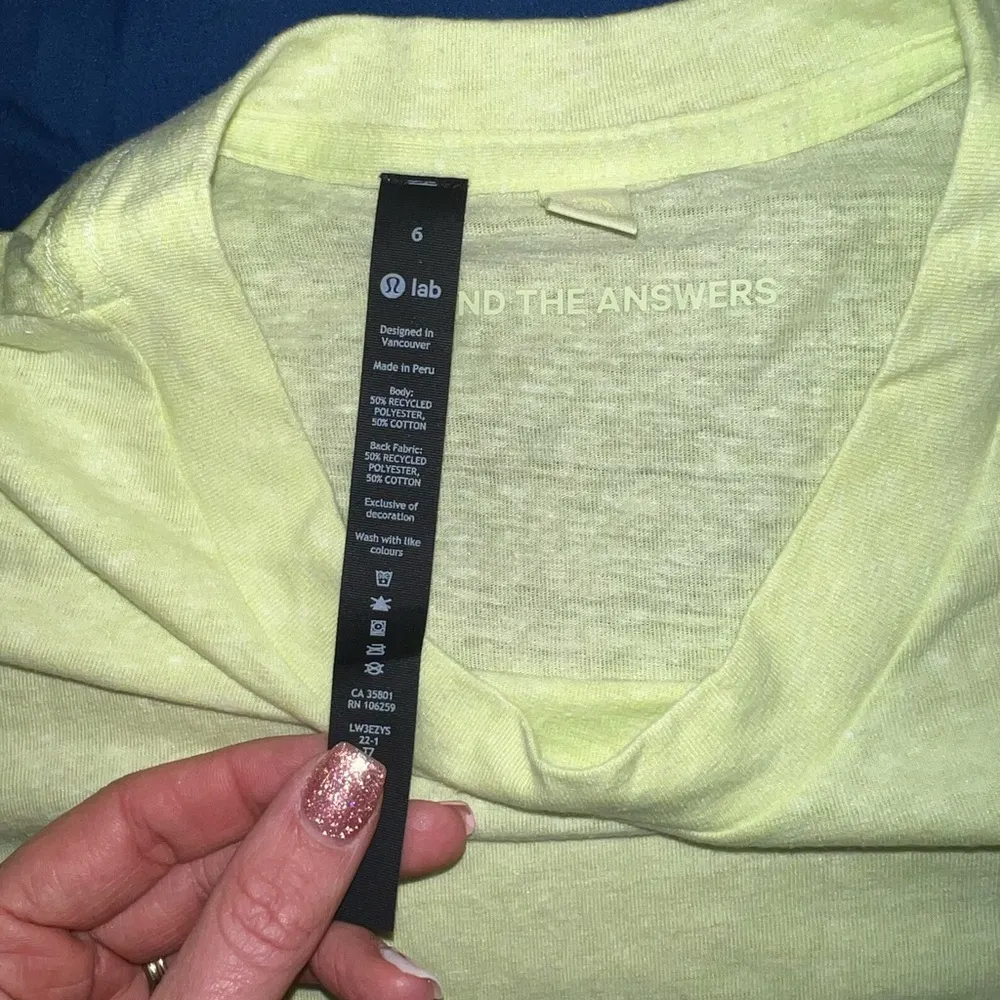NWT Lululemon lab relaxed cropped crewneck t shirt size 6 lululemon - Image 3