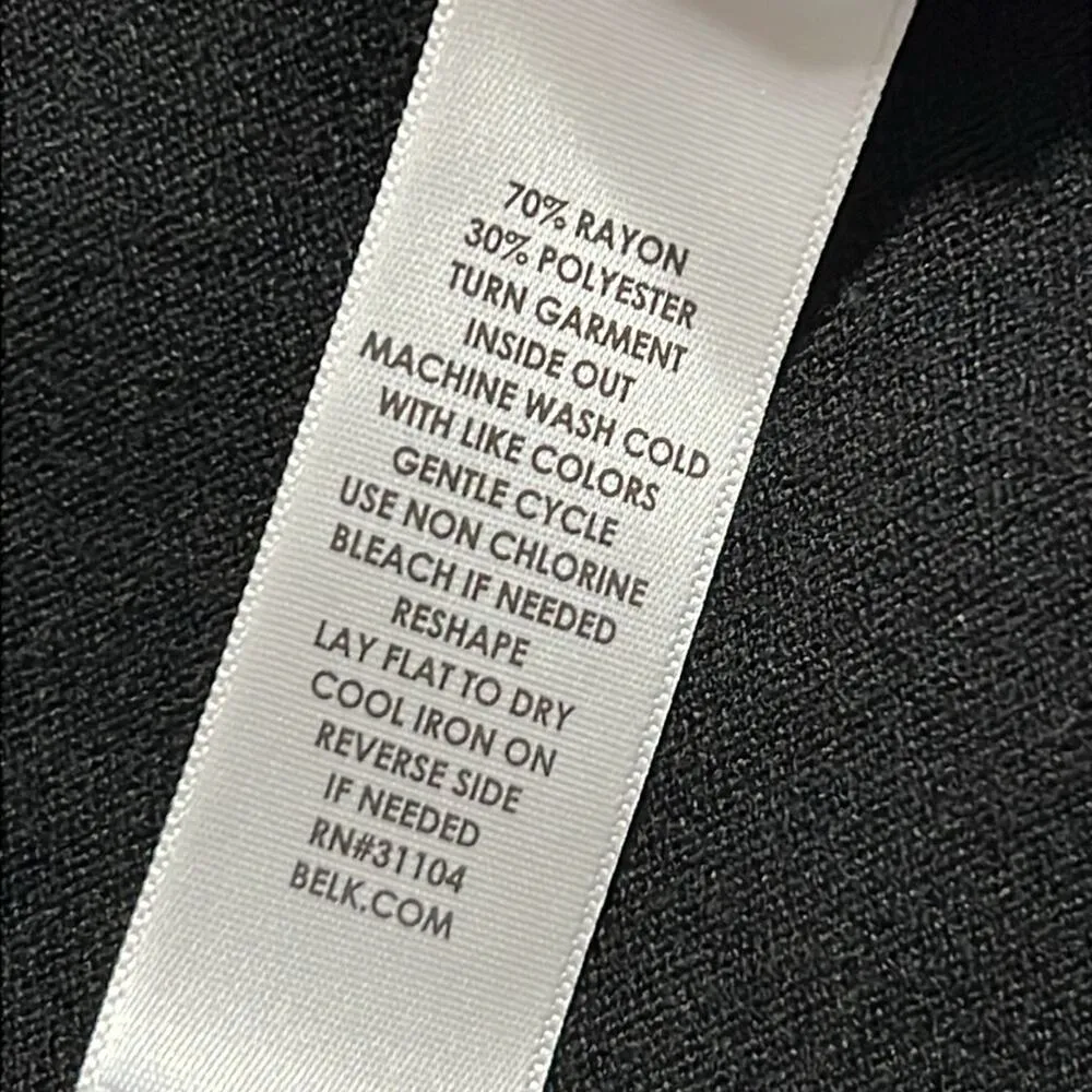 KIM ROGERS women's plus size 2X red combo 3/4 sleeve sweater colorblock black - Image 6