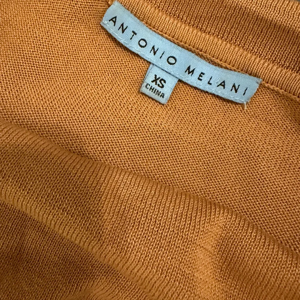 ANTONIO MELANI Mustard Cowl Neck Sweater - Image 2