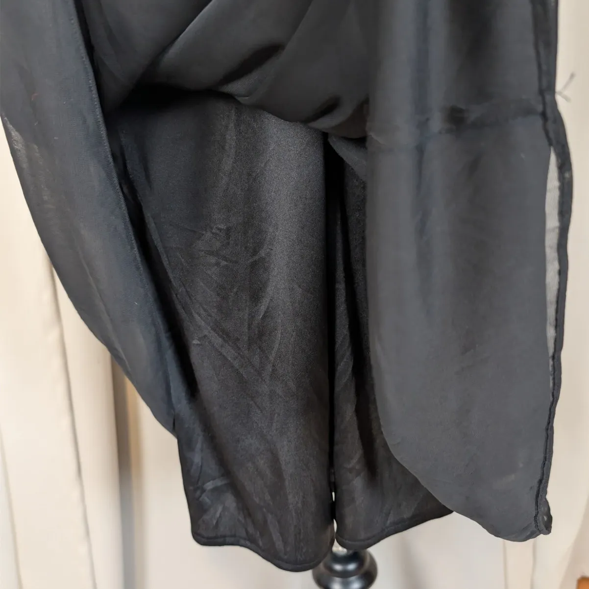 Vintage Blondie Nites Black Strapless Chiffon Cocktail Dress – Y2K - Image 11