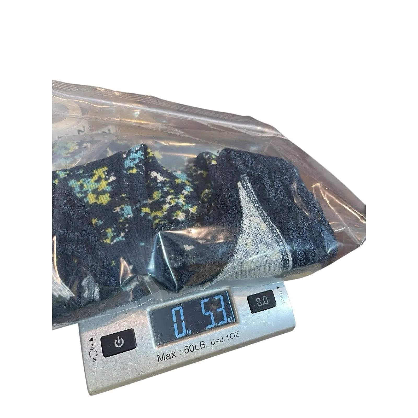 Y2K 90s Ribbed Lace Trim Lettuc Hem Tank Top APT 9 Blue Floral VTG XL - Image 11