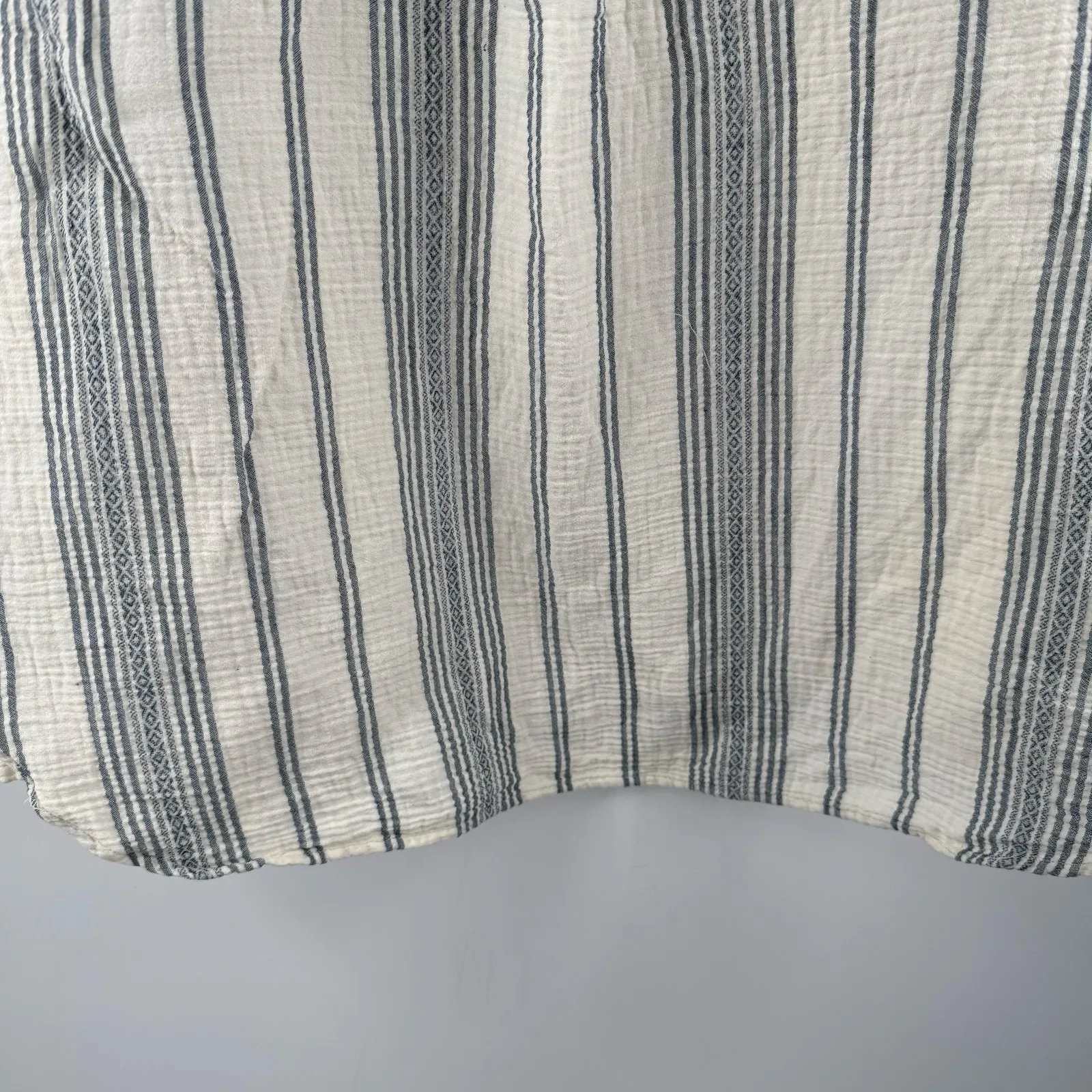 Faherty Desmond Top Size Extra Large Dream Organic Cotton Gauze Stripe Boxy - Image 13