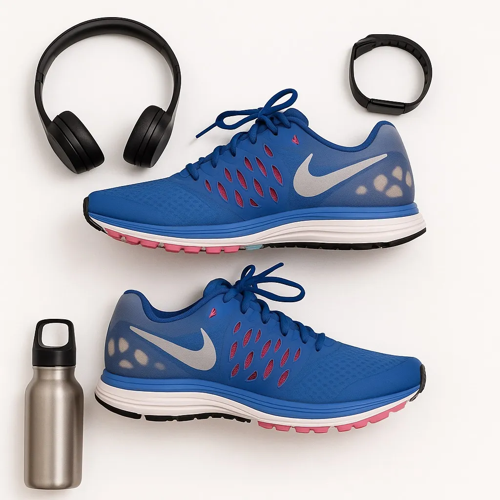 Nike Zoom Fitsole 3 Women’s Running Shoes Blue Pink Black White Transitional Fit - Image 12