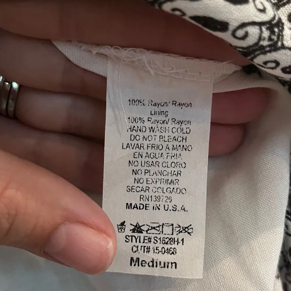 Gab Kate Black and White Sloan Maxi Skirt Size Medium - Image 3