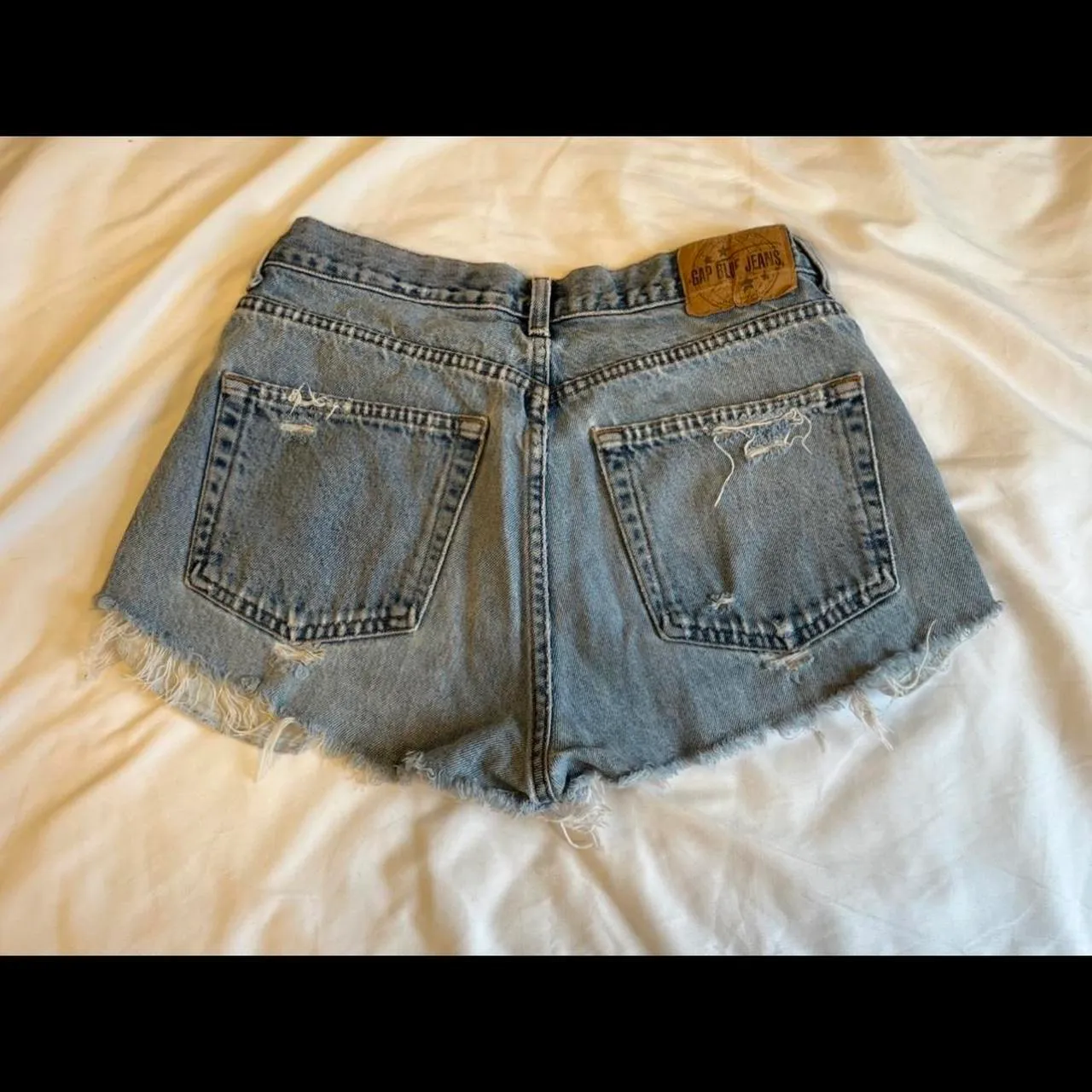 Vintage  Blue Jeans cutoff denim shorts. - Image 2