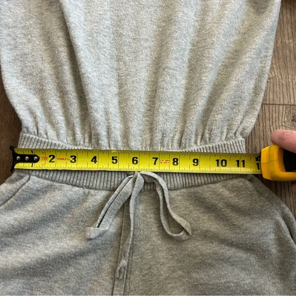 Grey Funnel Neck Long Sleeve Romper XS - Image 9
