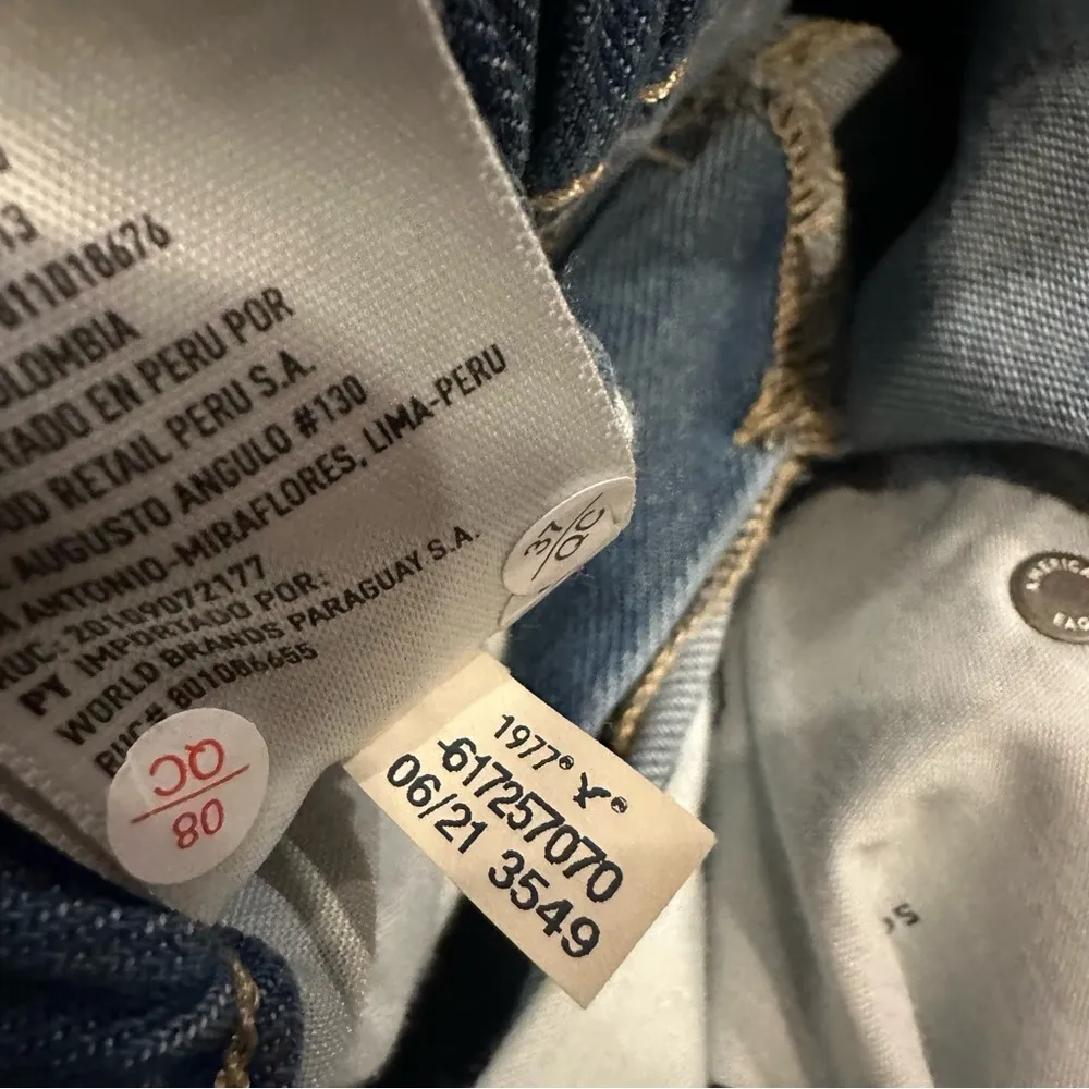 New American Eagle Jeans Womens Sz 0 Mom Straight Jean High Rise Denim Paperbag - Image 14