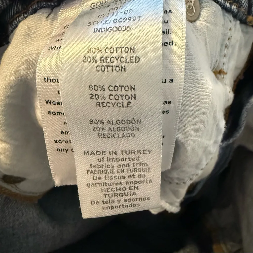 Good American Good Classic Hi-Rise Distressed Ripped Ankle Jeans Size 4/27 - Image 10